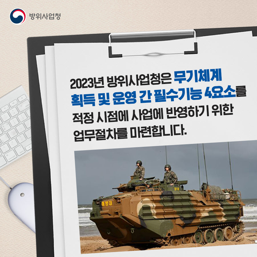 무기체계 필수기능 4요소란?