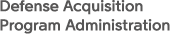 Defense Acquistion Program Administration 타이포그라피 이미지