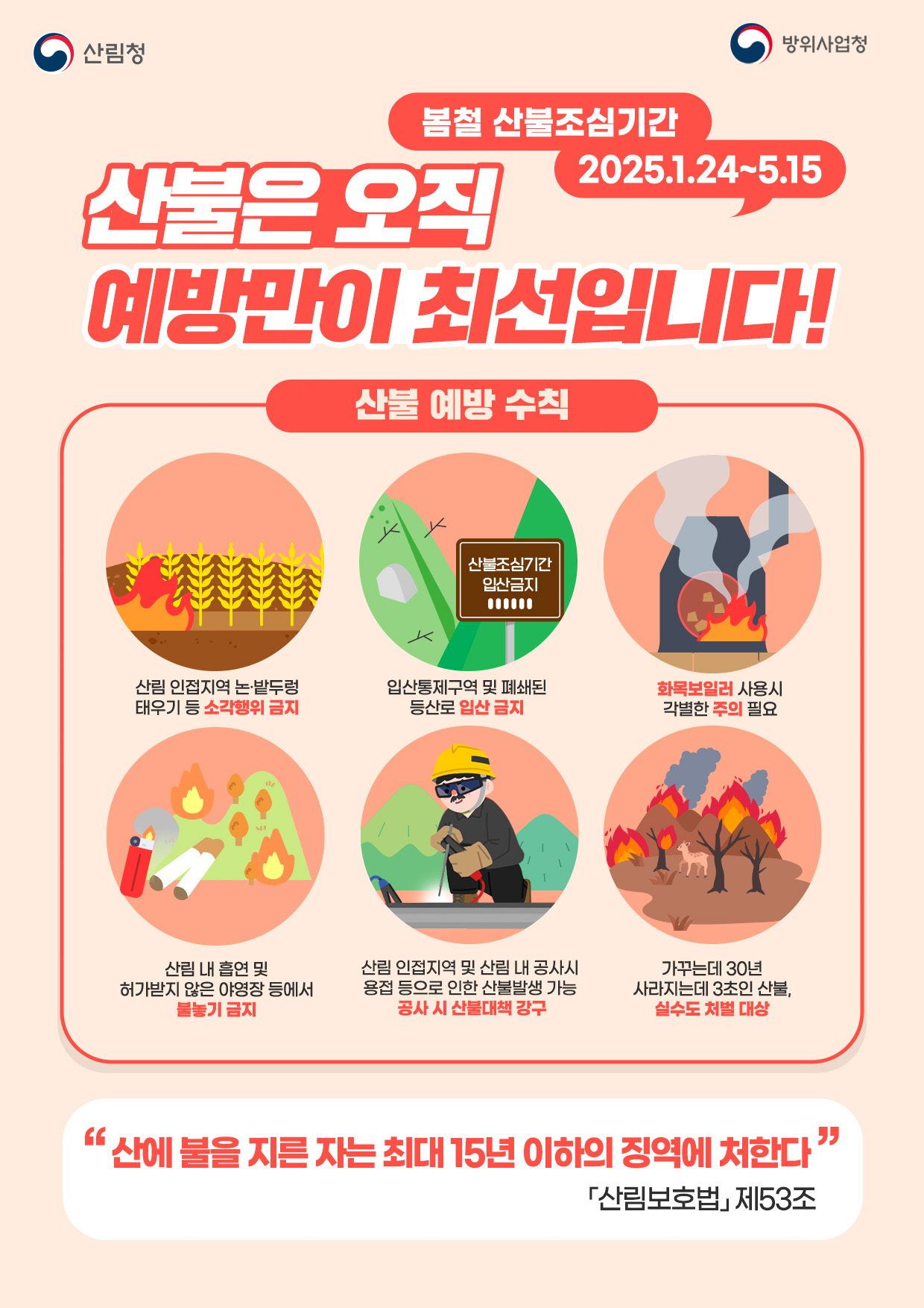 산불 예방 수칙